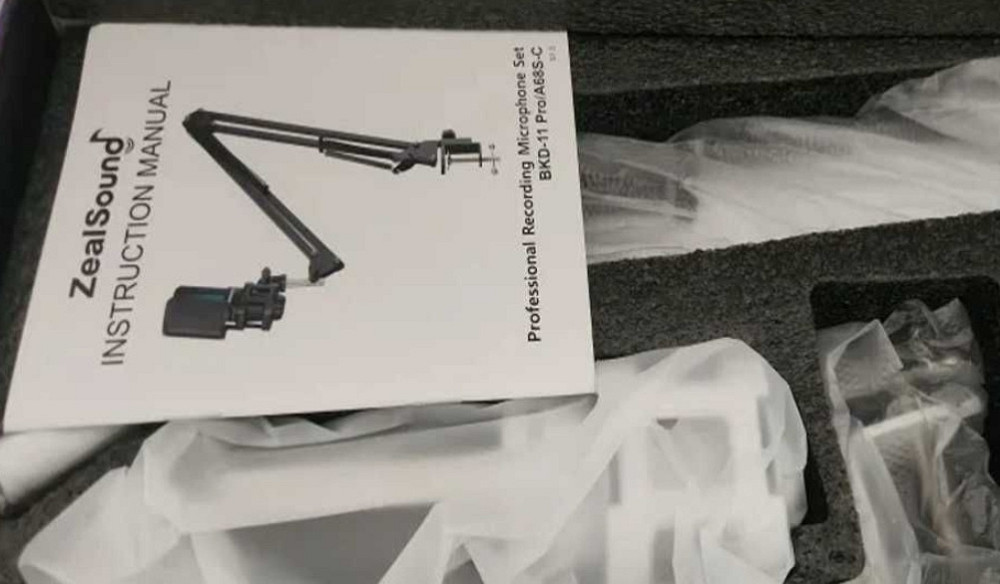 Супермікрофон з RGB-підсвіткою Zealsound спідній мікрофон із кріпленням Київ - фото 2