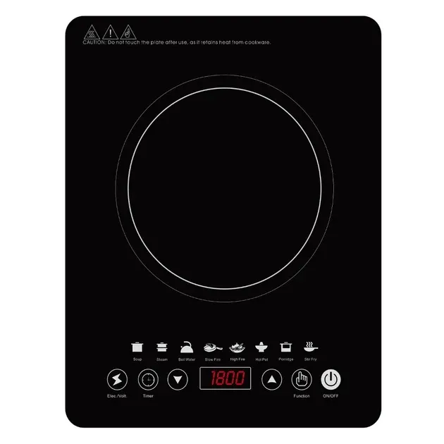 Індукційна плита SK-07076 2200 Вт, сенсорне керування, кристалічне скло, потужна та сучасна Одеса - фото 2