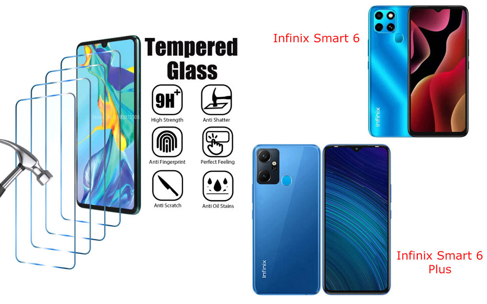 Защитное стекло ArmorGlass для Infinix Smart 6, Smart 6 Plus – устойчивое к царапинам и ударам Киев - изображение 1