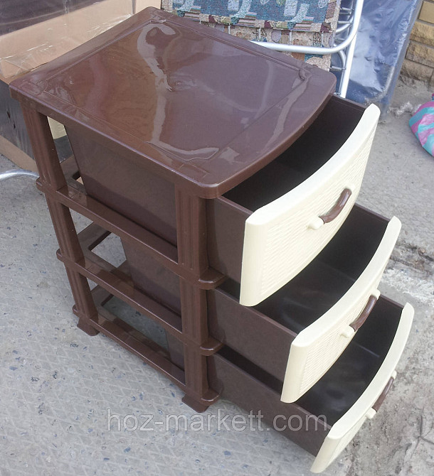 Комод пластиковий на 3 ящики виробництво Україна Харків - фото 8