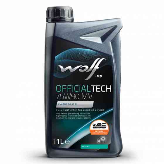 Трансмиссионное масло Wolf Official Tech MV 75W-90 GL4+ 1л Львов