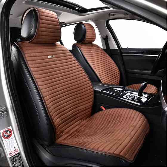 Преміум накидки для передніх сидінь CarLife Sport, coffee 2шт Львів