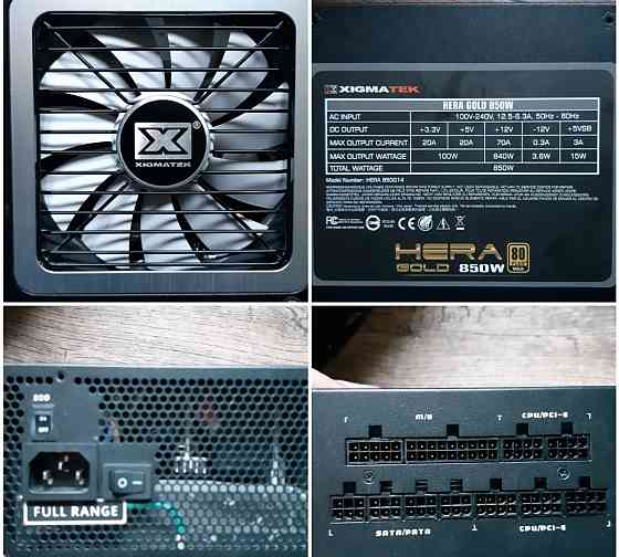 Топовий блок живлення HERA GOLD 850 W комп'ютерний. Харків