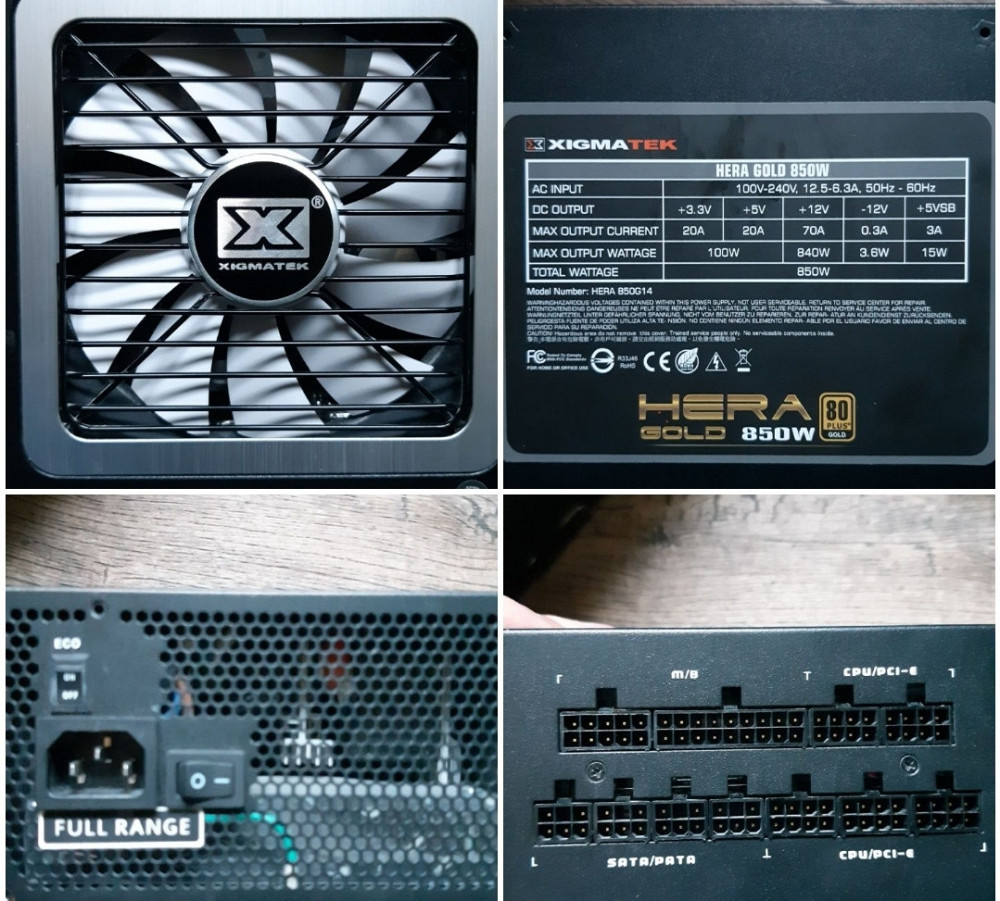 Топовий блок живлення HERA GOLD 850 W комп'ютерний. Харків - фото 3