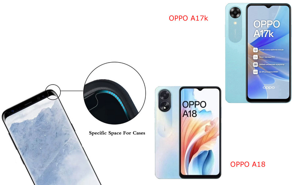 Защитное стекло HyperGlass Pro для OPPO A17k, OPPO A18 – максимальная чувствительность и защита Киев - изображение 3