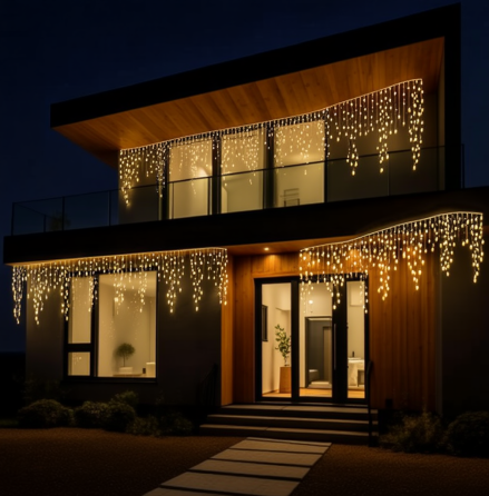 Гирлянда Бахрома 36 м, 600 LED, жовте світло Київ