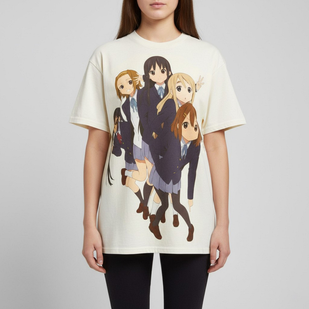 Футболка мужская с принтом аниме Аниме К Он Хокаго оверсайз (S/M/L) Черний Днепр - изображение 7