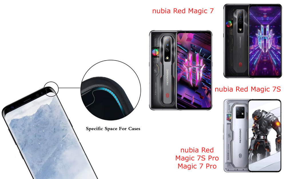 Захисне скло HyperGlass Pro для nubia Red Magic 7, Magic 7S, Magic 7S Pro, Magic 7 Pro – максимальна чутливість та захист Київ - фото 3