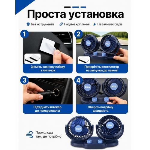 Вентилятор HX-U901 5" 5V 5W USB подвійна швидкість Харків - фото 15