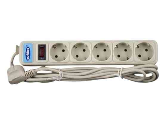 Фільтр мережевий 5 гнізд, 1,8м ТМ SVITTEX Київ