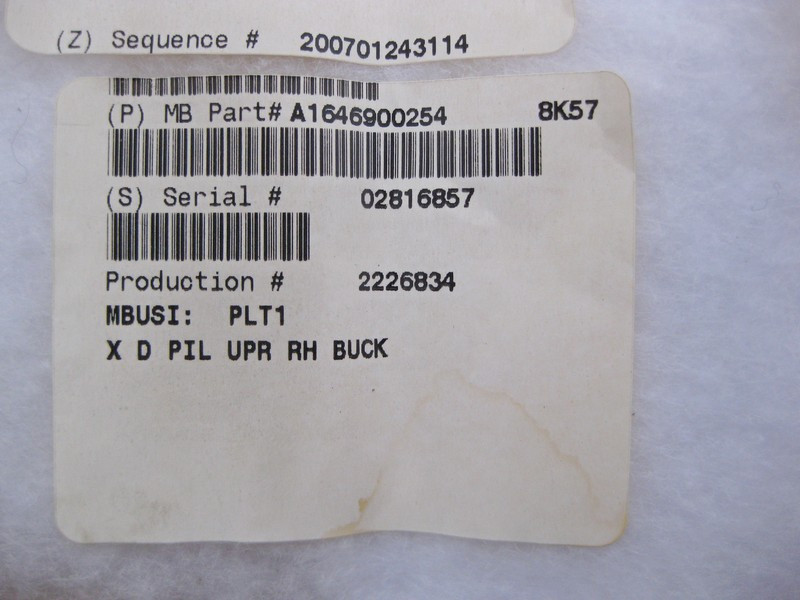 Mercedes-Benz  A1646900254 8K57 Нижня права обшивка стійки "B" бежева GL X164 Одесса - изображение 3