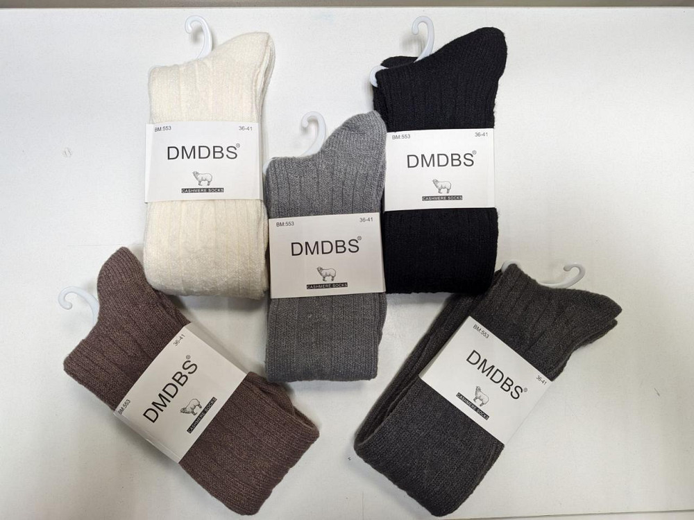 Набор Женских шерстяных гольфов высокие (5шт в уп) размер 36-41 DMDBS BM:551 Киев - изображение 4