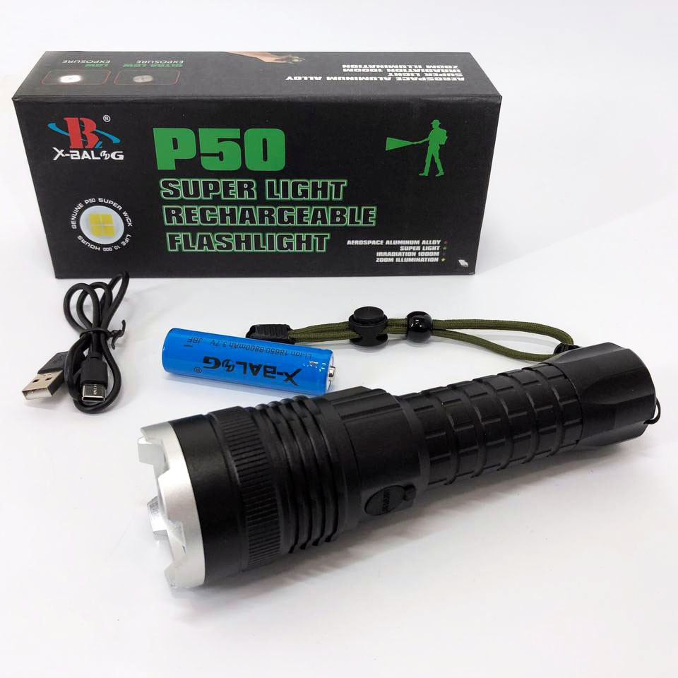 Гарний ліхтар для полювання X-Balog BL-A72-P50, пошуковий ліхтар ручний, KV-904 Армійський ліхтар Київ - фото 1