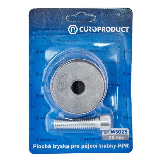 Насадка плоска для паяльника Europroduct EP.WS025 PPR труб 25 mm (EP6099) Київ