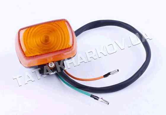 Поворот мопед Дельта Актив (прямоугольный, желтое стекло) Мукачево