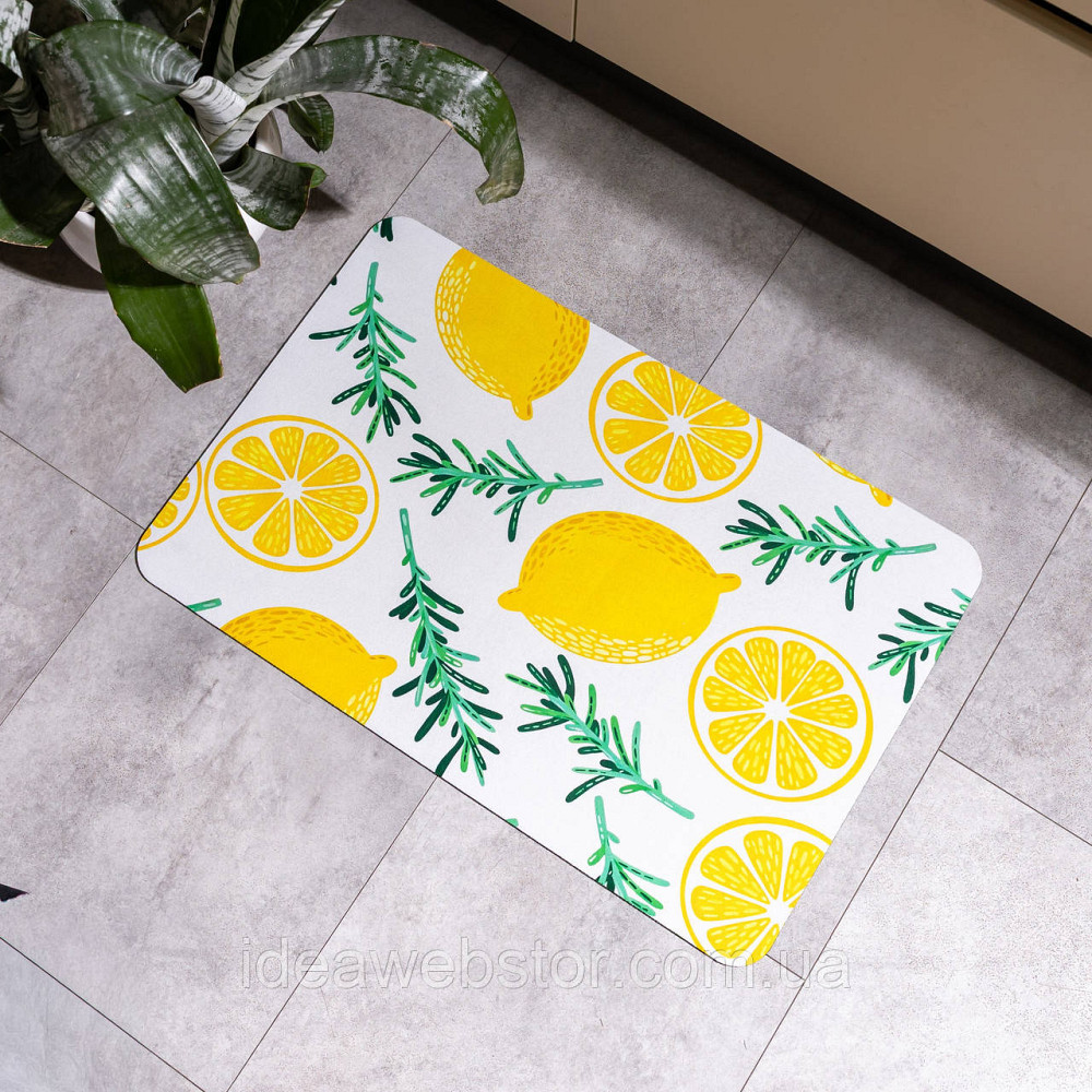 Килимок універсальний діатомітовий Lemony 58*38 см прямокутний Yiwu HP-42-214 Київ - фото 2