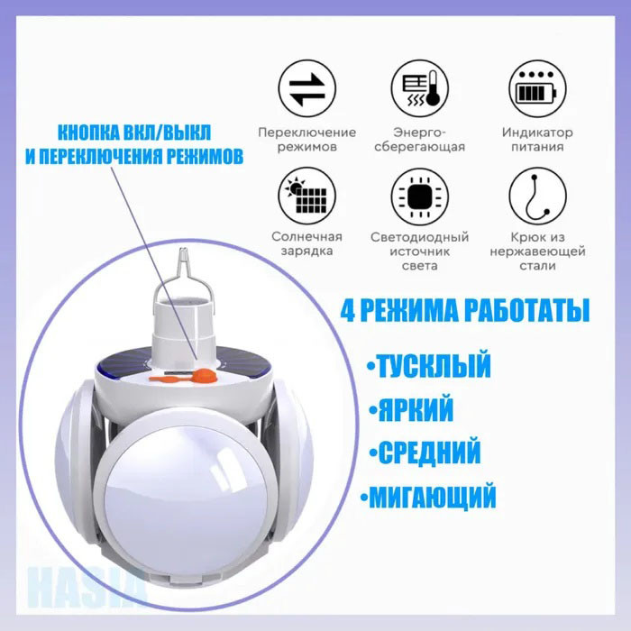 Походный кемпинговый фонарь BL-2029, Аккумуляторный фонарик для палатки, Кемпинговый складной фонарь UO-31 Киев - изображение 15