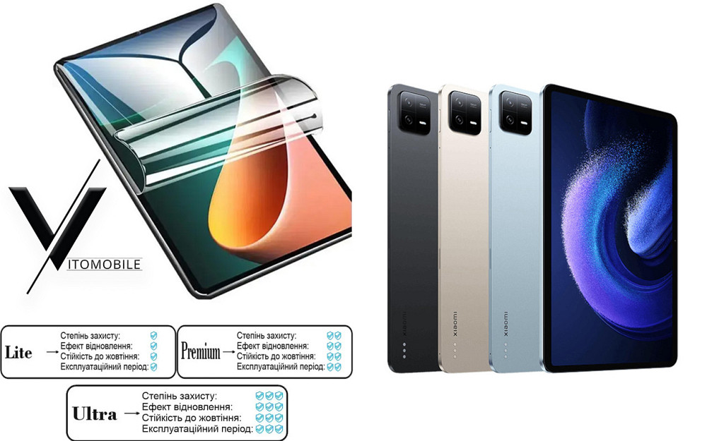 Полиуретановая пленка HyperClear Guard для Xiaomi Pad 6 Se Киев - изображение 1