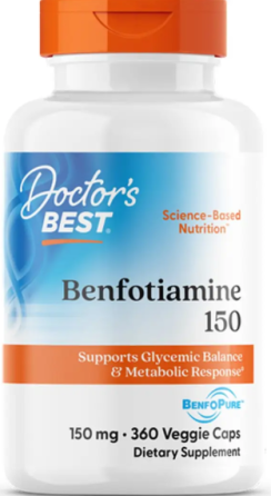 Бенфотиамин Doctor's Best с BenfoPure Benfotiamine with BenfoPure 360 вег капс Киев