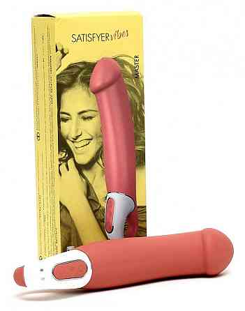 Мощный вибратор Satisfyer Vibes Master, гибкий литой силикон, 12 режимов работы, диаметр 46 мм Sex Aura Киев