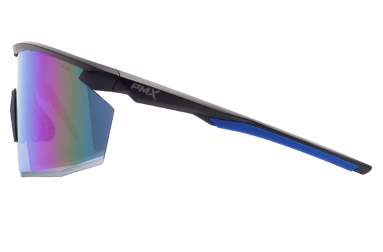 Окуляри захисні Pyramex PMXSPEC (blue mirror) Anti-Fog, сині дзеркальні лінзи в чорно-синій оправі Запоріжжя