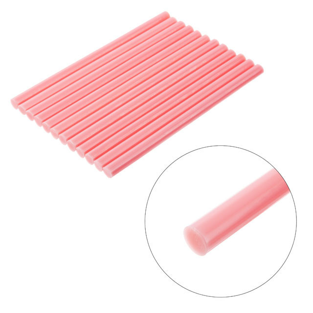 Комплект клейових стрижнів рожевих, 11,2×200 мм, 12 шт. INTERTOOL RT-1046 Київ - фото 3
