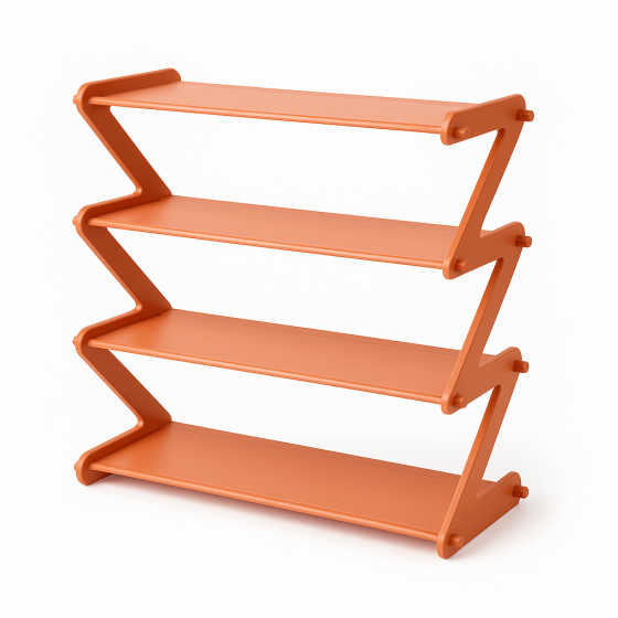 Устойчивая обувная стойка Shoe, Горизонтальная полка для обуви, Стеллаж складной для обуви SY-54 Львов