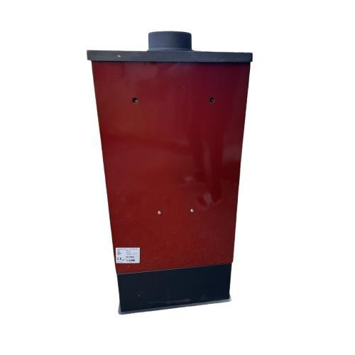 Печь-камин на дровах Hosseven 9008 MAXI 7 кВт стальная буржуйка с шамотом и стеклом верхний дымоход Турция Тернополь - изображение 4