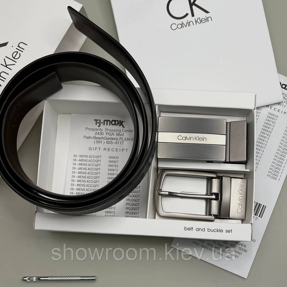 УЦЕНКА!!! Мужской подарочный набор (ремень с двумя пряжками) (413) Киев - изображение 2