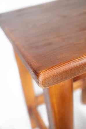 Табурет с натурального дерева ель с дополнительным укреплением ножек, сделано в Украине Каменец-Подольский