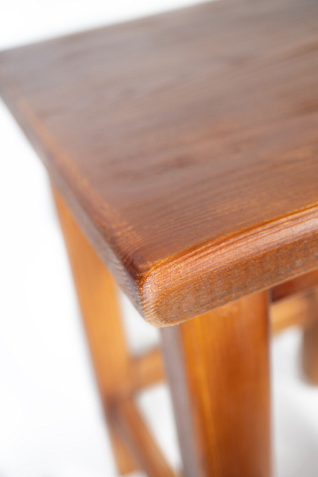 Табурет с натурального дерева ель с дополнительным укреплением ножек, сделано в Украине Каменец-Подольский - изображение 6