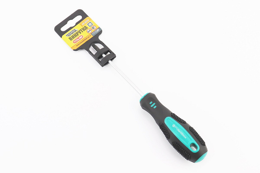 Викрутка магнітна TORX TT25x100мм ручка з TPR покриттям 49-0251 Бершадь - фото 1