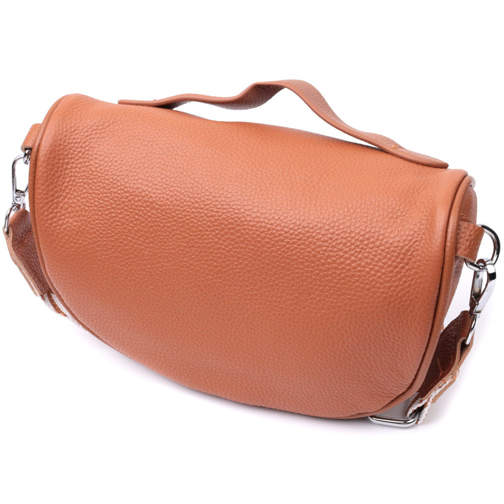 Стильная женская сумка через плечо в классическом цвете из натуральной кожи Vintage 22658 Рыжая Киев - изображение 2