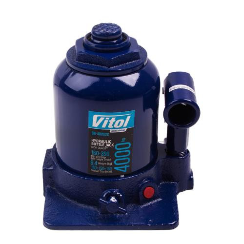 Домкрат гідравлічний телескопічний пляшковий Vitol 4т 230-390мм двоштоковий Львів - фото 1