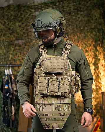 Плитоноска 4 швидкі скидання з напашником Cordura мультикам ПП7890 Київ
