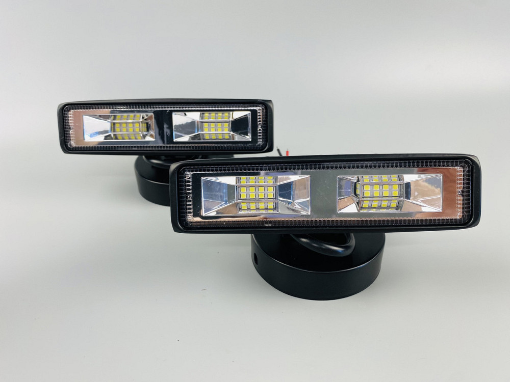 Фара LED прямокутна 18W, 8 led chip, широкий промінь, 10/30V 6000K Мукачево - фото 5