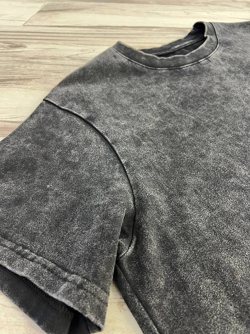 Платье-футболка женское A-N 2666-1 тай-дай оверсайз, черный, one size Киев - изображение 13