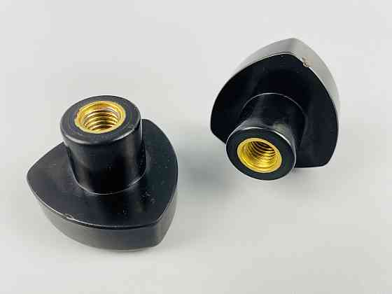 Наконечник важеля універсальний М10, D50 (чорний), латунна втулка різі внутрішня М10 Мукачево