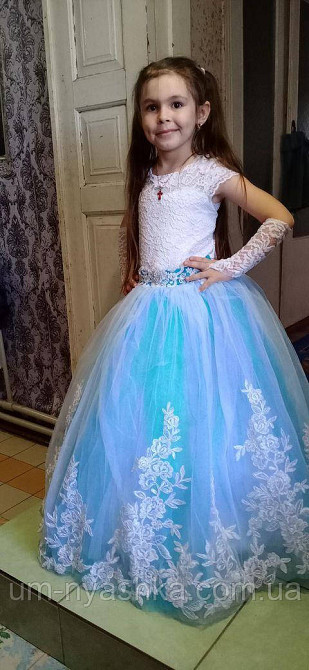 Длинное платье Дианочка | Эльза | Снегурочка на 4-5, 6-7, 8-9 лет Кривой Рог - изображение 6