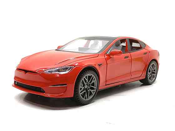 Машина Автосвит Tesla S инерционная открываются двери капот багажник 21см Красная (AP-1956) Чернігів