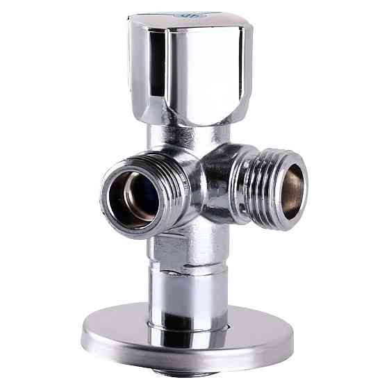 Кран шаровой угловой двойной ARCO 1/2″х 3/4″х3/4″ A80TWIN CQ4107 (000019851) Киев