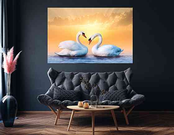Картина холст / спальню  Пара Лебедів       MLP_9 Киев
