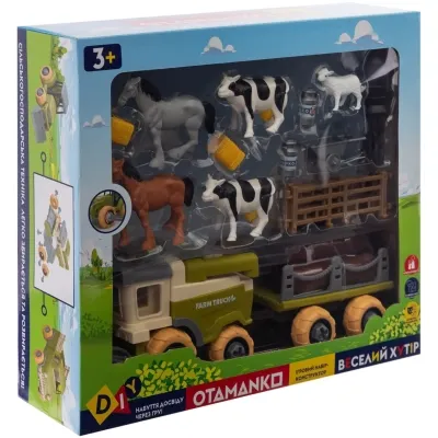 Игровой набор Otamanko Веселый хутор (комбайн с прицепом, лошади, коровы и овца) (8828) Винница - изображение 2