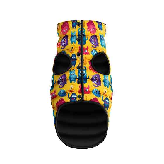 Курточка для собак WAUDOG Clothes малюнок "Мохнаті монстри", XS30, В 43-46 см, С 27-30 см Коломыя