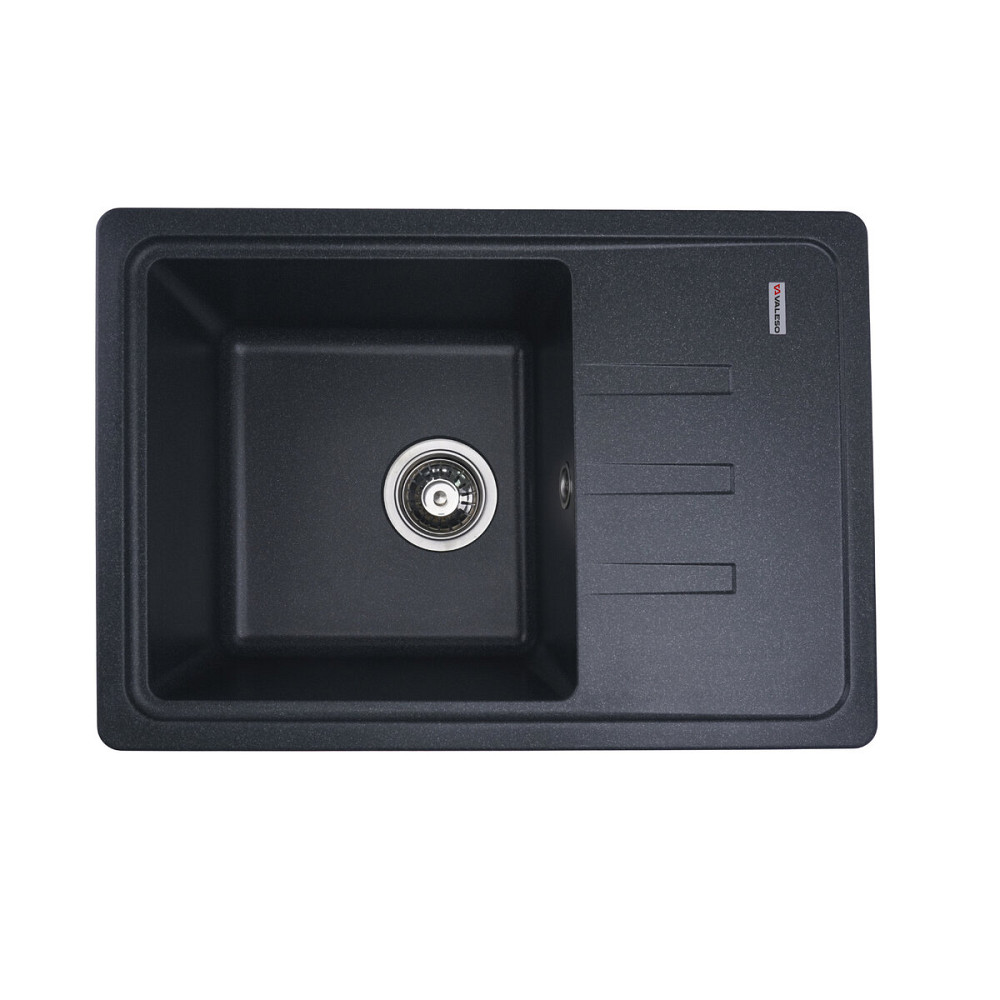 VALESO Гранітна мийка для кухні VALESO LIANA 6243 матова Антрацит Коломия - фото 5