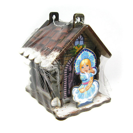 Елочная игрушка Домик со снегурочкой Киев - изображение 1