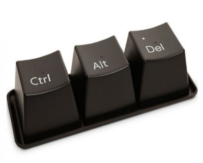 Оригінальні чашки Ctrl Alt Del (Чорні) Вінниця - фото 3
