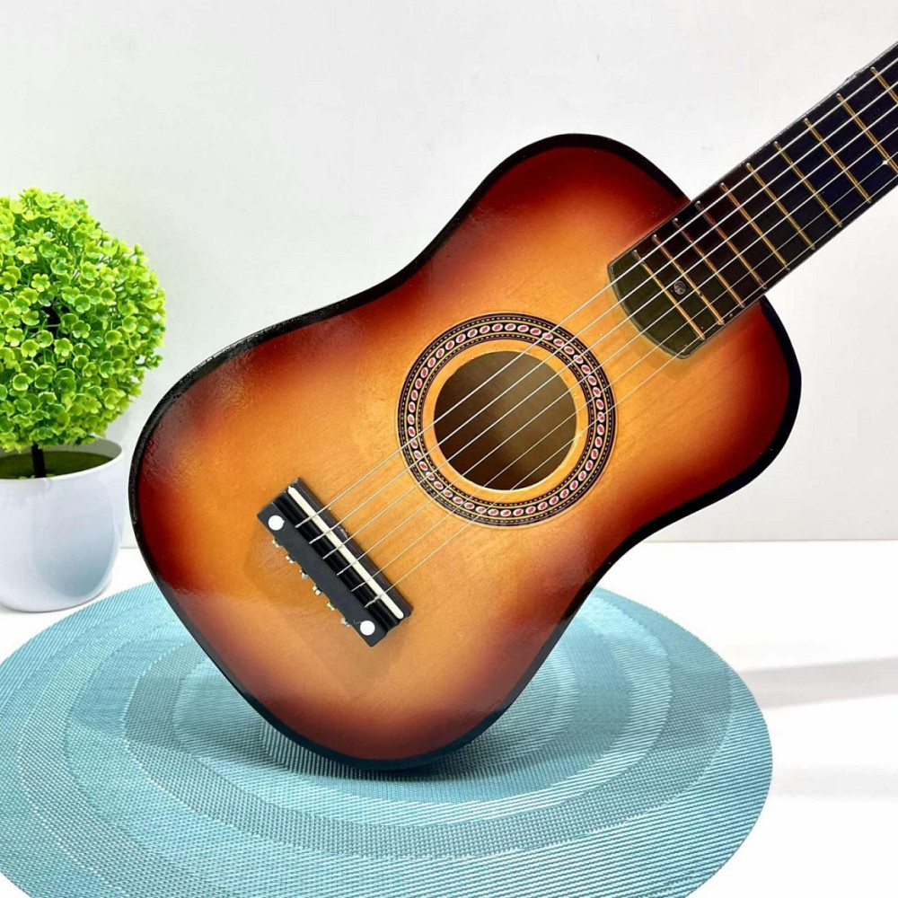 Гітара дерев'яна дитяча 6 струн Жовто-червона (M 1369) Чернигов - изображение 10