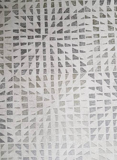 Шпалери вінілові на флізелін AS creation Geo Effect 0.53х10 абстракція геометрія 3д срібло золото беж 38352-3 Київ - фото 1