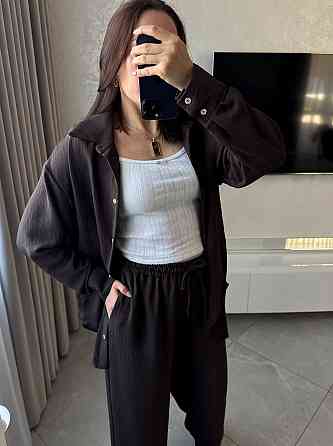 Женский базовый брючный костюм двойка: рубашка и брюки ролекс Одесса